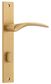 Door TRA15704P85 Lever Oxford Rect Priv B/Brass Ctc85mm H240xw38xp60mm