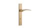 Door TRA15704P85 Lever Oxford Rect Priv B/Brass Ctc85mm H240xw38xp60mm