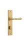 Iver TRA15780P85 Door Lever Sarlat Chamfered Privacy Pair Brushed Brass