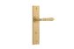 Iver TRA15780P85 Door Lever Sarlat Chamfered Privacy Pair Brushed Brass