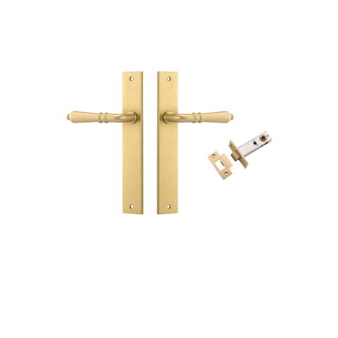 Iver TRA16200KPASS60 Door Lever Sarlat Rectangular Brushed Gold PVD Passage