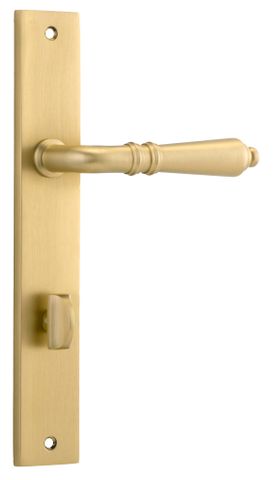Iver TRA16200P85 Door Lever Sarlat Rectangular Privacy Pair Brushed Gold