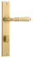Iver TRA16200P85 Door Lever Sarlat Rectangular Privacy Pair Brushed Gold