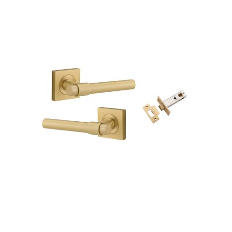 Iver Helsinki Square Rose Passage Lever Kit W/ Latch