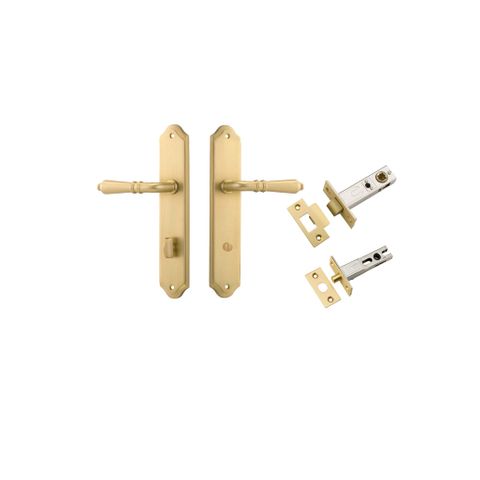 Iver TRA16212KPRIV60 Door Lever Sarlat Shouldered Brushed Gold PVD Privacy