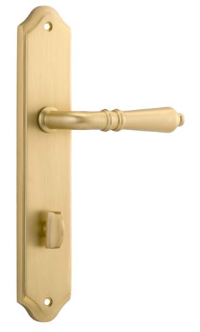 Iver TRA16212P85 Door Lever Sarlat Shouldered Privacy Pair Brushed Gold