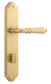Iver TRA16212P85 Door Lever Sarlat Shouldered Privacy Pair Brushed Gold