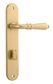 Iver TRA16224P85 Door Lever Sarlat Oval Privacy Pair Brushed Gold PVD Ct