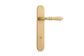 Iver TRA16224P85 Door Lever Sarlat Oval Privacy Pair Brushed Gold PVD Ct