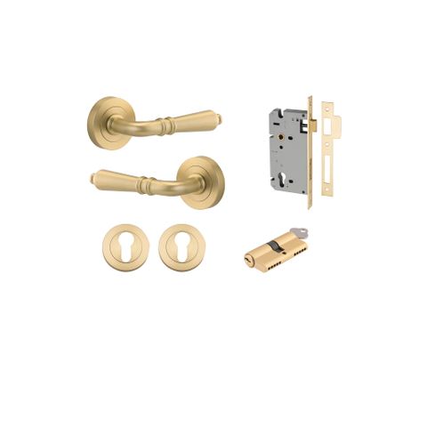 Iver Sarlat Round Rose Entrance Lever Kit (Key/Key)