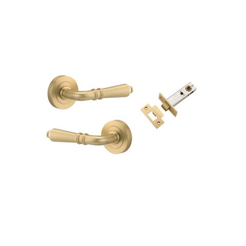 Iver Sarlat Round Rose Passage Lever Kit W/ Latch