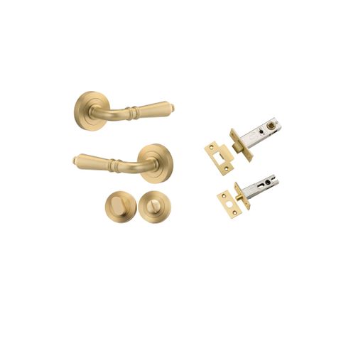 Iver Sarlat Round Rose Lever W/ Separate Privacy Turn