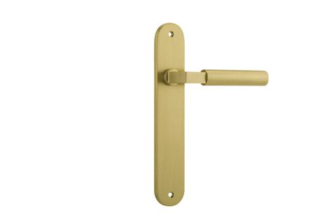Iver TRA16266 Door Lvr Berlin Oval Latch Pr Brushed Gold PVD L120xp57
