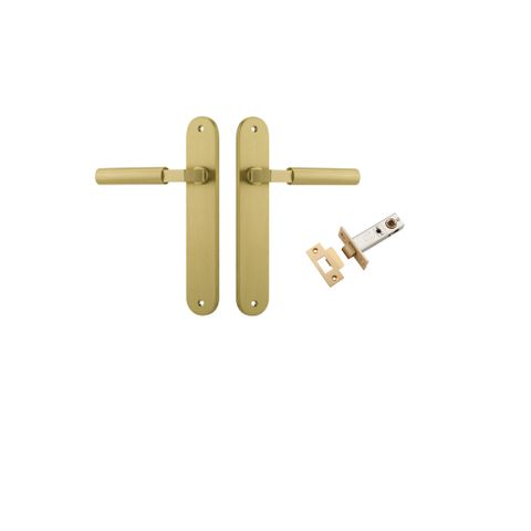 Iver TRA16266KPASS60 Door Lever Berlin Oval Brushed Gold PVD Passage Kit