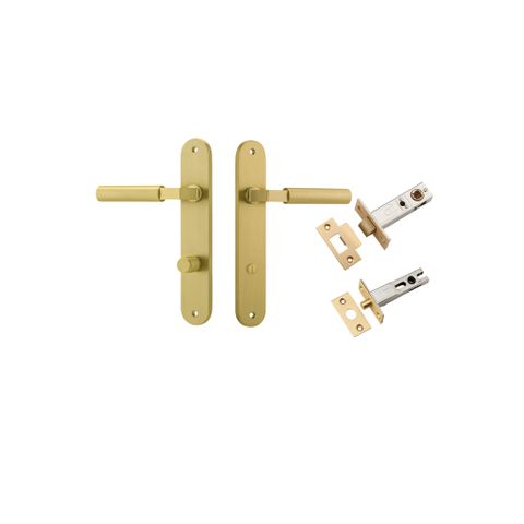 Iver TRA16266KPRIV60 Door Lever Berlin Oval Brushed Gold PVD Privacy Kit