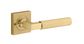 Iver TRA16269KIBPRIV60 Door Lever Brunswick Rose Square Brushed Gold PVD Inbui