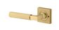 Iver TRA16269KIBPRIV60 Door Lever Brunswick Rose Square Brushed Gold PVD Inbui