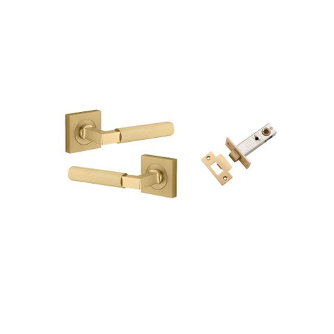 Iver TRA16269KPASS60 Door Lever Brunswick Rose Square Brushed Gold PVD Passa