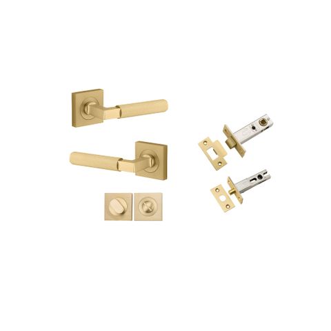 Iver TRA16269KPRIV60 Door Lever Brunswick Rose Square Brushed Gold PVD Priva