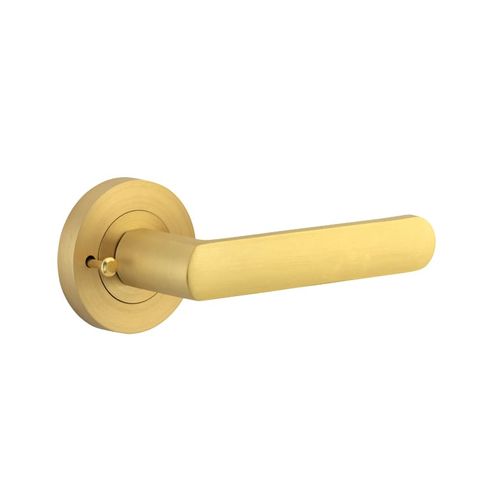 Iver Osaka Round Rose Privacy Lever Kit W/ Latch