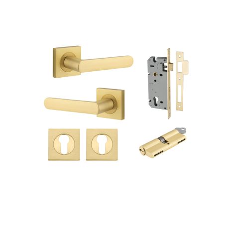 Iver Osaka Square Rose Entrance Lever Kit (Key/Key)
