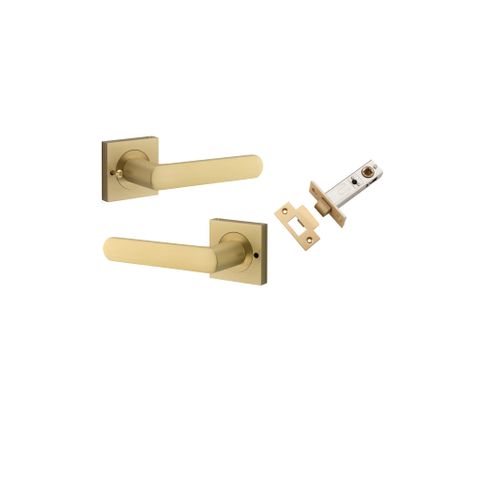 Iver Osaka Square Rose Privacy Lever Kit W/ Latch