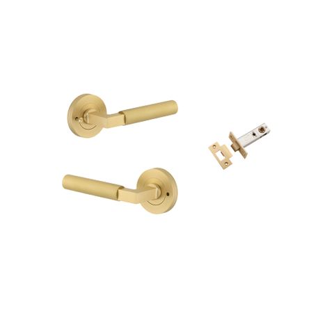 Iver TRA16272KIBPRIV60 Door Lvr Berlin Rose Rnd Brsh Gold PVD Inbuilt Priv Kit