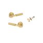 Iver TRA16272KIBPRIV60 Door Lvr Berlin Rose Rnd Brsh Gold PVD Inbuilt Priv Kit