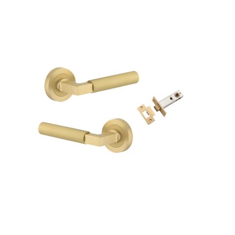 Iver TRA16272KPASS60 Door Lever Berlin Rose Rnd Brushed Gold PVD Passage Kit