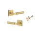 Iver TRA16273KIBPRIV60 Door Lvr Berlin Rose Sqr Brsh Gold PVD Inbuilt Priv Kit