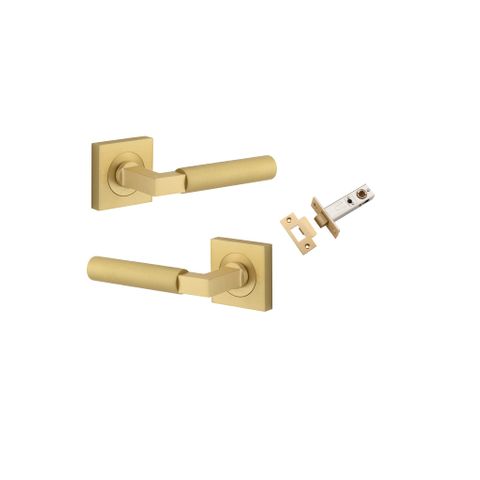 Iver TRA16273KPASS60 Door Lever Berlin Rose Sqr Brushed Gold PVD Passage Kit