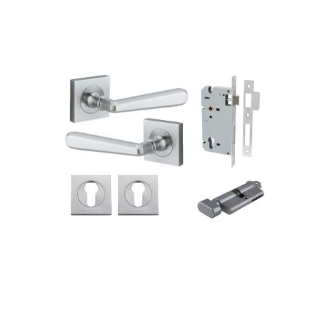 Door TRA21195KENTR60KT Lvr Copenhagen Sqr Rose BC H52XW52XP61 Entr Kit