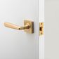 Door TRA21196 Lever Copenhagen Sqr Rose Brushed Brass H52xw52xp61mm