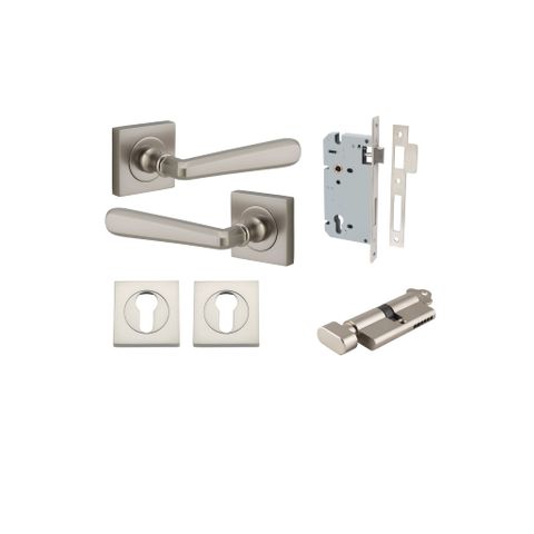 Door TRA21199KENTR60KT Lvr Copenhagen Sqr Rose Sn H52XW52XP61 Entr Kit