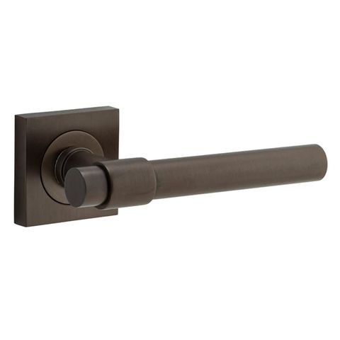 Door TRA21201 Lever Helsinki Sqr Rose Signature Brass H52xw52xp44mm