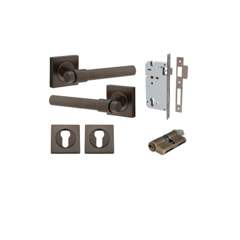 Dr TRA21201KENTR60KK Lvr Hlski Sqr Rose Signature Brass H52XW52XP44 Entr Kit