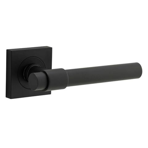 Door TRA21203 Lever Helsinki Square Rose Matt Black H52xw52xp44mm
