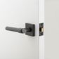 Door TRA21203 Lever Helsinki Square Rose Matt Black H52xw52xp44mm