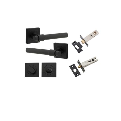 Door TRA21203KPRIV60 Lever Helsinki Square Rose Mb H52xw52xp44mm Privacy Kit