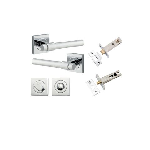 Dr TRA21204KPRIV60 Lvr Hlski Sqr Rose Polished Chrome H52XW52XP44 Priv Kit
