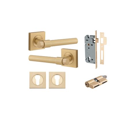 Door TRA21206KENTR60KK Lvr Helsinki Sqr Rose B/Brass H52XW52XP44 Entr Kit