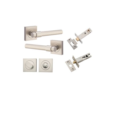 Door TRA21209KPRIV60 Lvr Helsinki Sqr Rose Satin Nickel H52XW52XP44 Priv Kit