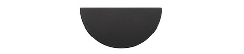 Drawer TRA21323 Pull Osaka Half Moon Matt Black W75mm Ctc64mm