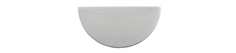 Drawer TRA21325 Pull Osaka Half Moon Brushed Chrome W75mm Ctc64mm