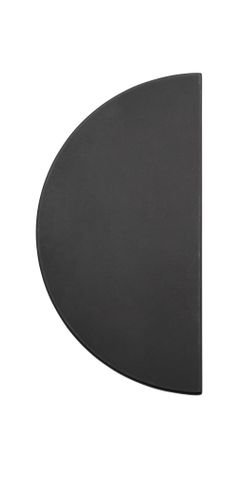 Cupboard TRA21333 Pull Osaka Half Moon Matt Black H150mm Ctc30mm