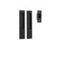 Sliding TRA21413 Door Pull Rectangular Pr Matt Black H225xw45xp2.5mm