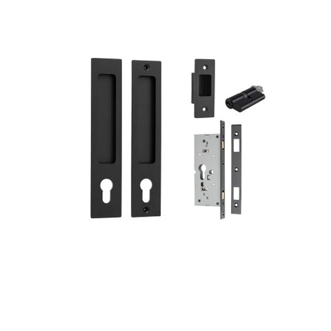 Sliding TRA21413E Door Pull Rectangular Euro Pr Mb H225xw45xp2.5mm
