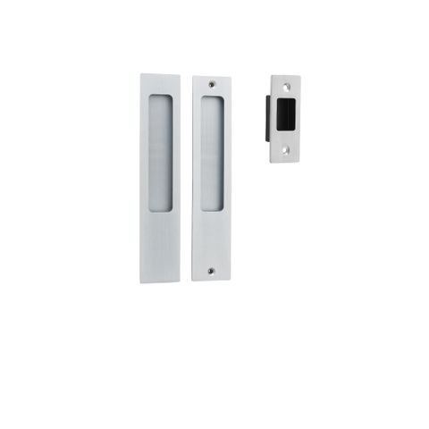 Sliding TRA21415 Door Pull Rectangular Pr BC H225xw45xp2.5mm