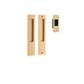 Sliding TRA21416 Door Pull Rectangular Pair Brushed Brass H225XW45XP2