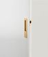 Sliding TRA21416 Door Pull Rectangular Pair Brushed Brass H225XW45XP2